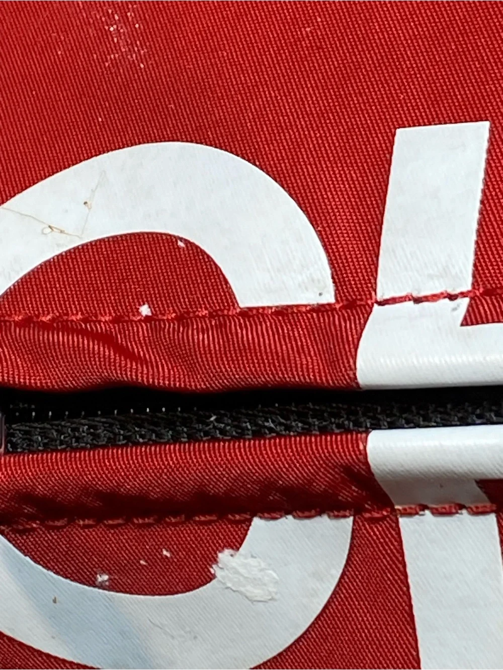 Michael Kors Red and Black Logo Backpack